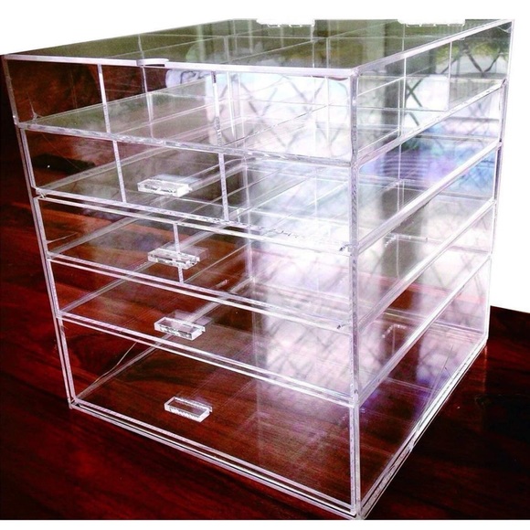 Other - Acrylic Large 5 Drawers and 11 Grids Makeup Organizer
